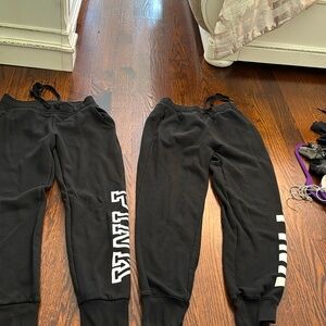 These 2 pairs of sweatpants have barely been worn. Size S for both pairs.